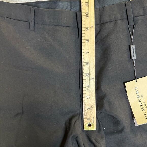 Burberry London Men's Black Virgin Wool Dress Pants NWT Size US 42 - Picture 3 of 10